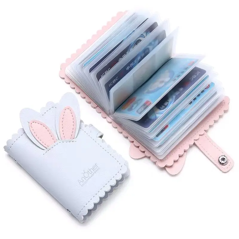 1 шт. Новый чехол для карт из ПУ 26 бит Kawaii Rabbit кредитный банк держатель карточки
