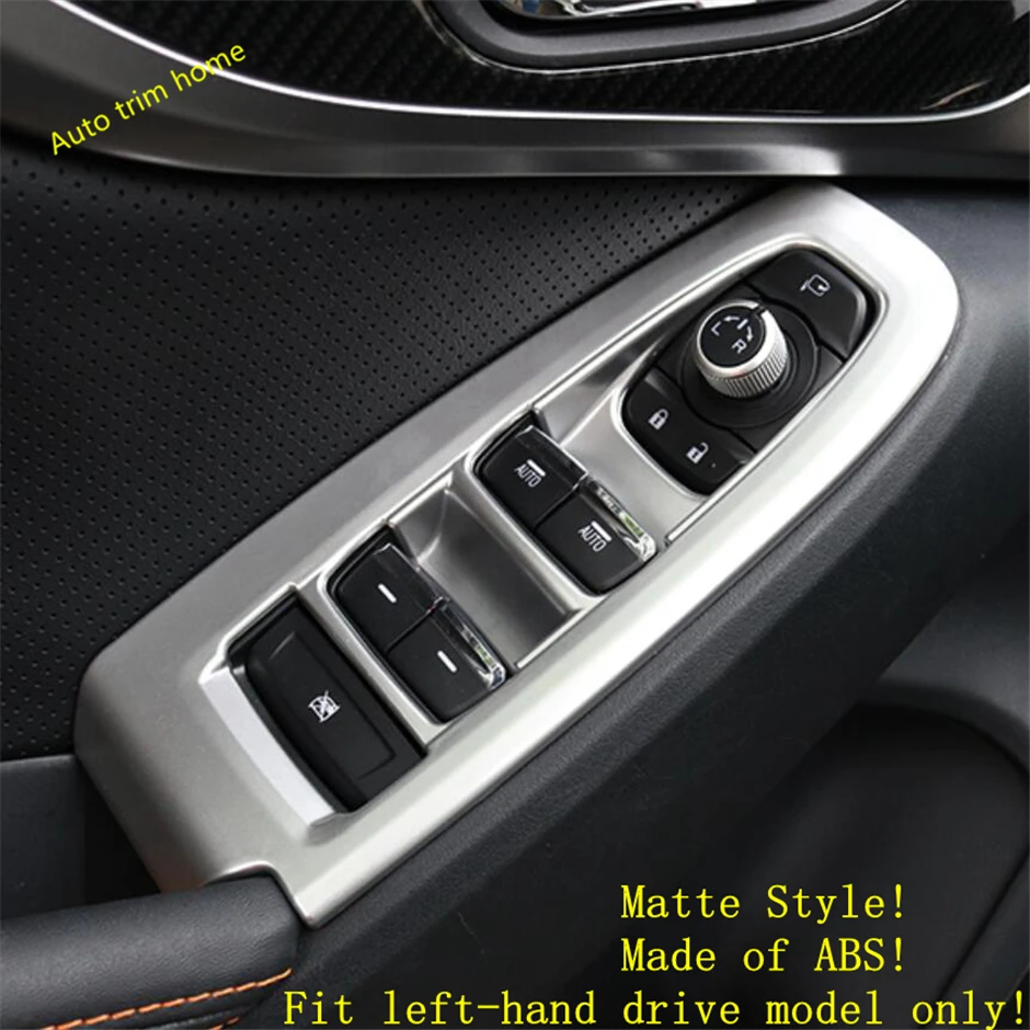 

Lapetus Door Armrest Window Glass Lift Button Panel Cover Trim 4 Pcs Fit For Subaru XV Crosstrek 2017 - 2021 Carbon Fiber Look
