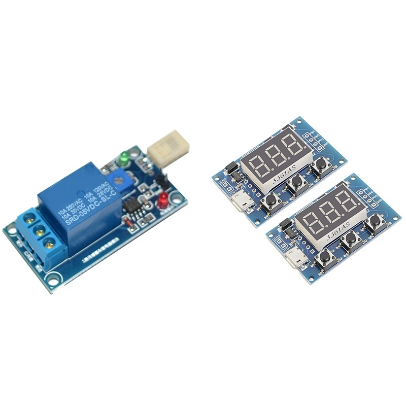 

Цифровой релейный модуль Icstation Digital 2 канал ПВМ Square Wave Генератор импульсных сигналов с T9 DC5V чувствительным к влажности переключателем