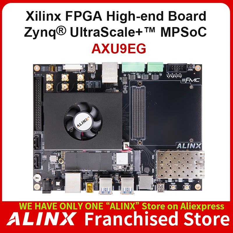 ALINX AXU9EG: Xilinx Zynq UltraScale+ MPSoC ZU9EG FPGA  Board FMC HPC