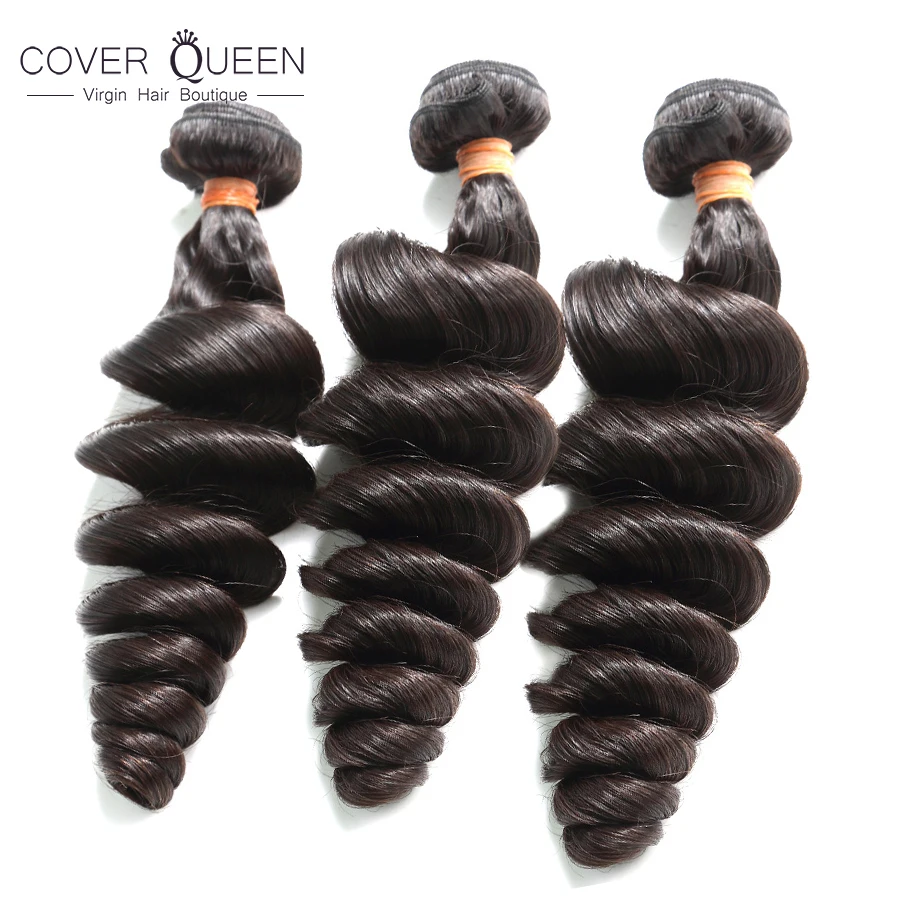 Накладные волосы QUEEN Onecut 6 28 30 дюймов натуральные перуанские волнистые пучки 100%