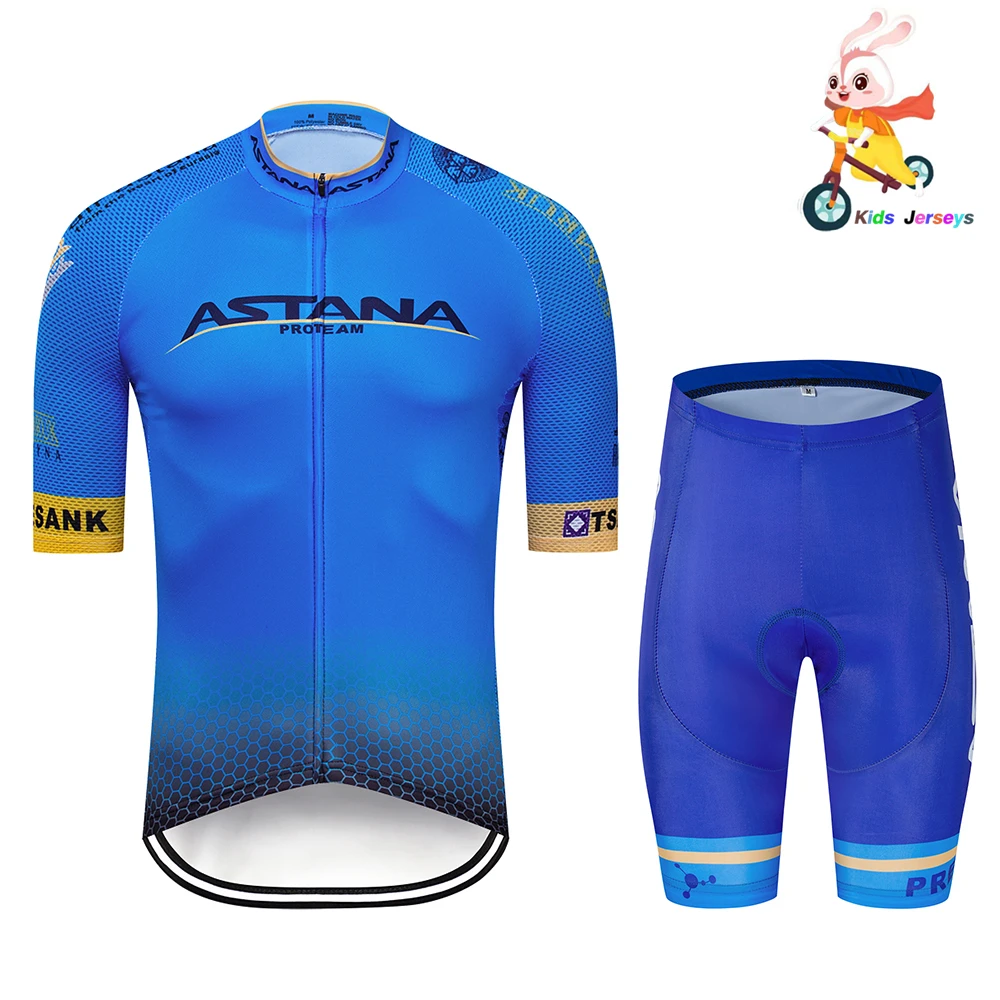 Трикотажные изделия для велоспорта 2020 Pro Team Astana Детские трикотажные Ropa Ciclismo