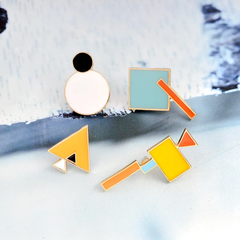 1 шт. Геометрическая брошь для мини-геометрического многоугольника треугольника