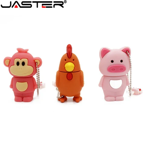 USB-флеш-накопитель JASTER с мультяшным рисунком, 128 ГБ, 64 ГБ