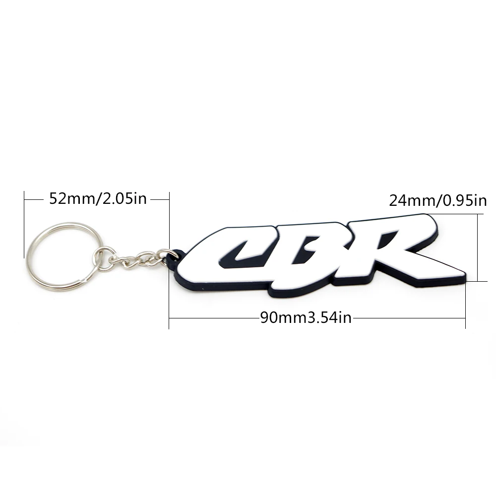 Motorcycle 3D Rubber Keychain Key Ring For honda cb500f lead varadero xl1000 xr 600 forza 300 2019 cb750 nc 750x cbr250r | Автомобили и