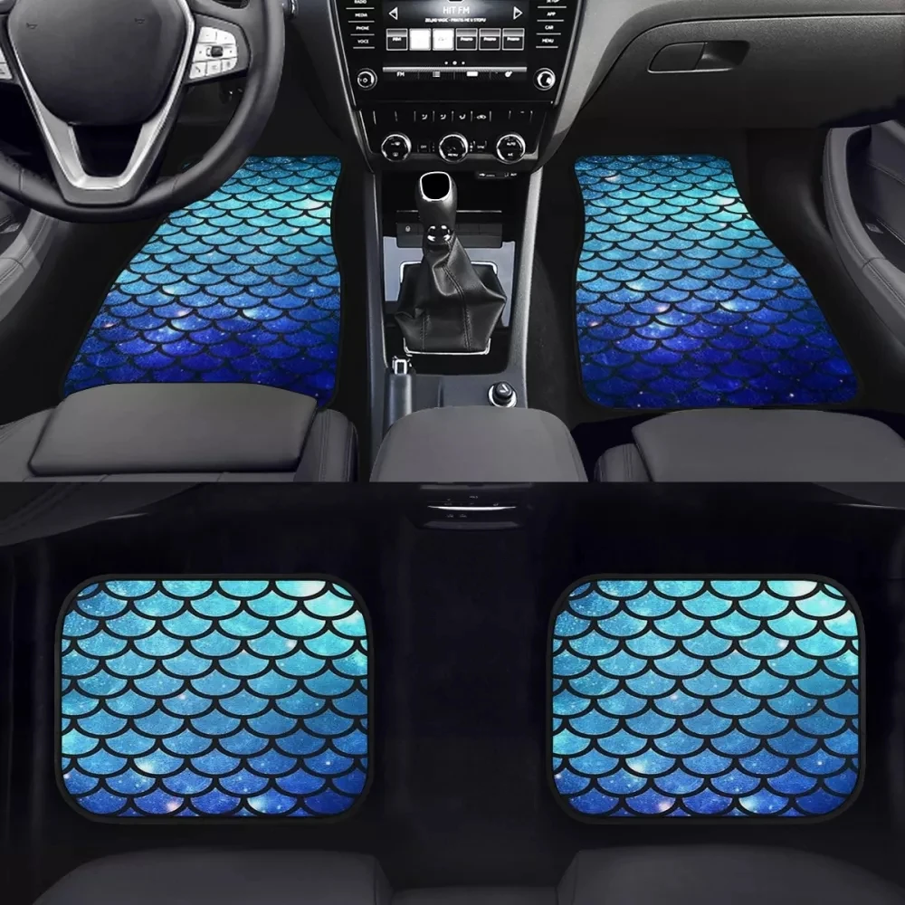 

Дизайнерский автомобильный напольный коврик PinUp Angel с градиентом русалки, новинка 2021, автомобильные передние и задние ковры, коврики для сал...