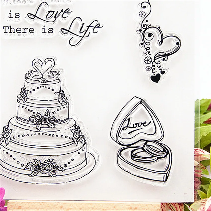 10*10 см горячая распродажа прозрачные штампы для часов/силиконовые уплотнения