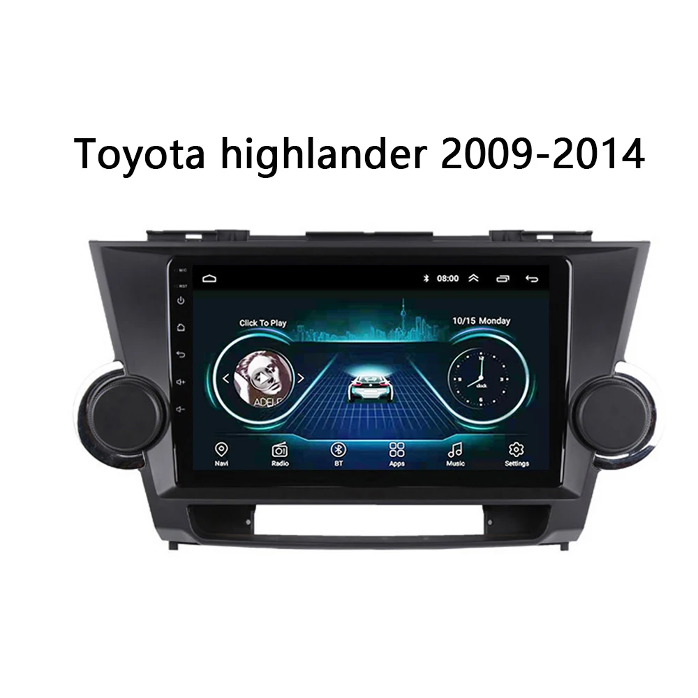 Автомобильное головное устройство для Toyota Highlander 2007-2013 мультимедийное