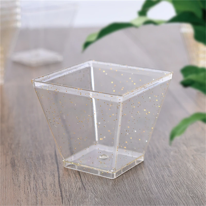 25 шт 60 мл одноразовые пластиковые чашки прозрачная порция прозрачный