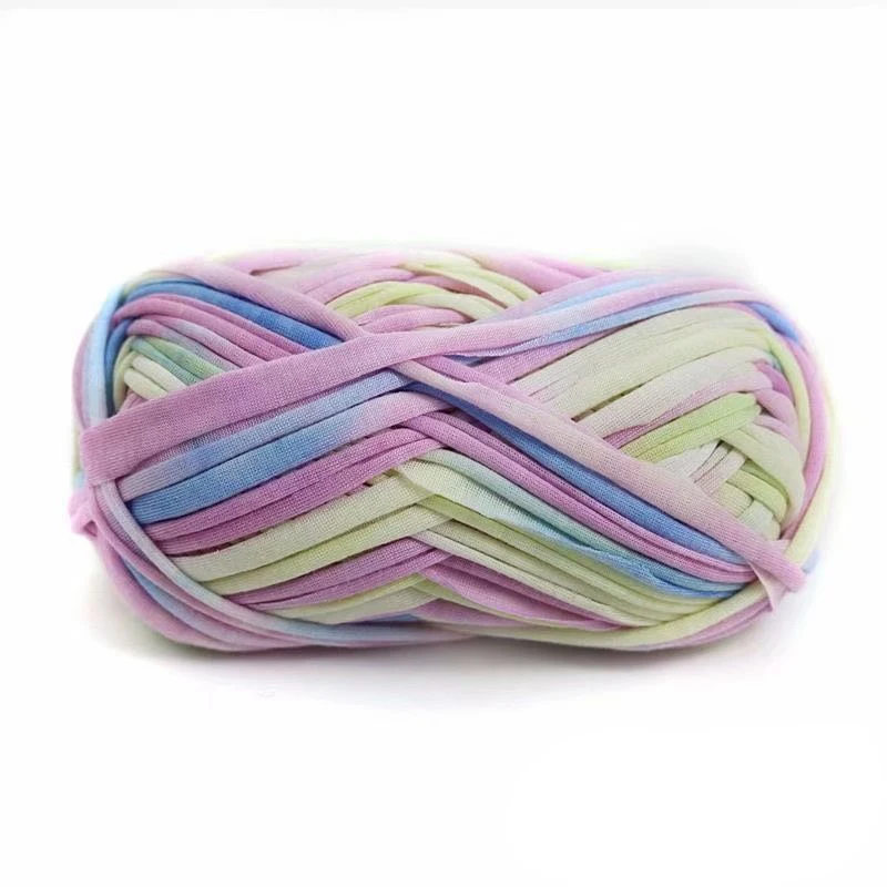 

100G Polyester Cloth Line Bag Sewing Knitting Thread Segment Dyeing Cloth Line Practical Handcraft DIY Braided Crochet Threads