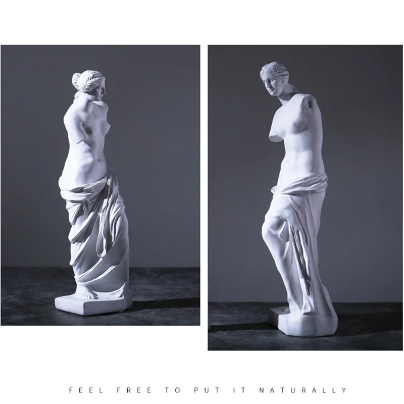 

European Home Decoration Resin Statue Modern Abstract Art Mini Goddess Broken Arm Sculpture Sketch Model Crafts Ornaments