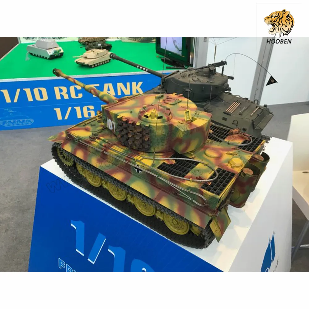 HOOBEN 1:10 RC RTR Танк TigerI позднего производства Wittmann тяжелый танк Второй мировой войны на радиоуправлении полная функция AFV, готов к запуску