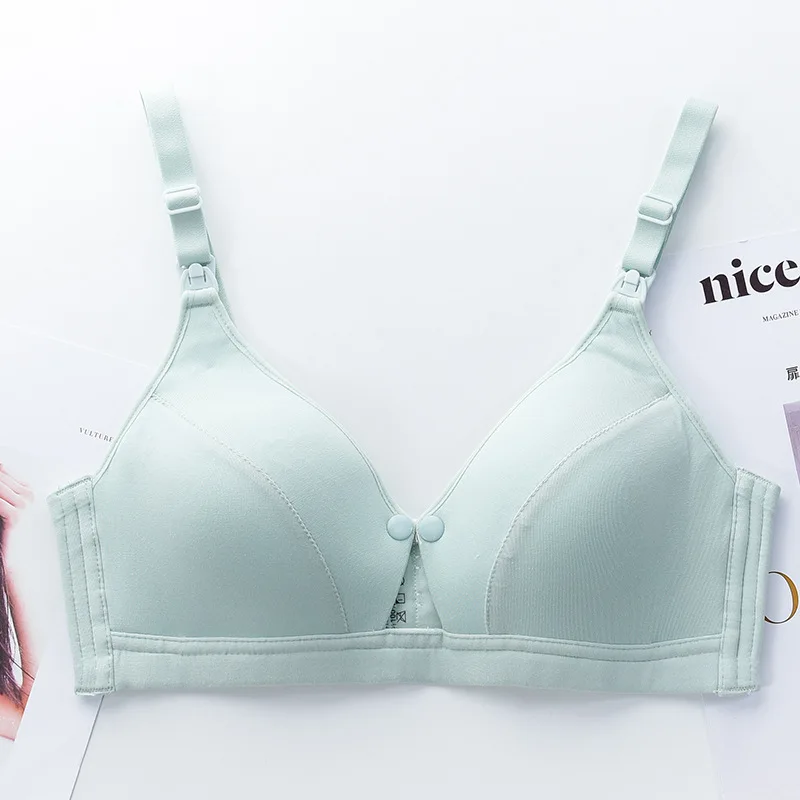 Sujetador De Lactancia con hebilla frontal para mujeres embarazadas, ropa interior para amamantar, sost&eacute;n De maternidad para amamantar-5