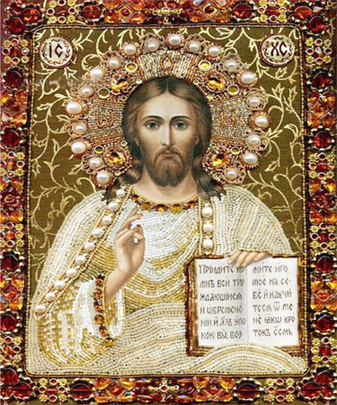 

DIY 5D religious diamond painting Jesus full diamond embroidery cross stitch full circle diamond water diamond mosaic wall art
