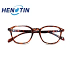 Henotin очки для чтения с пружинными петлями, легкая оправа для мужчин и женщин, HD Рецептурные очки с диоптриями