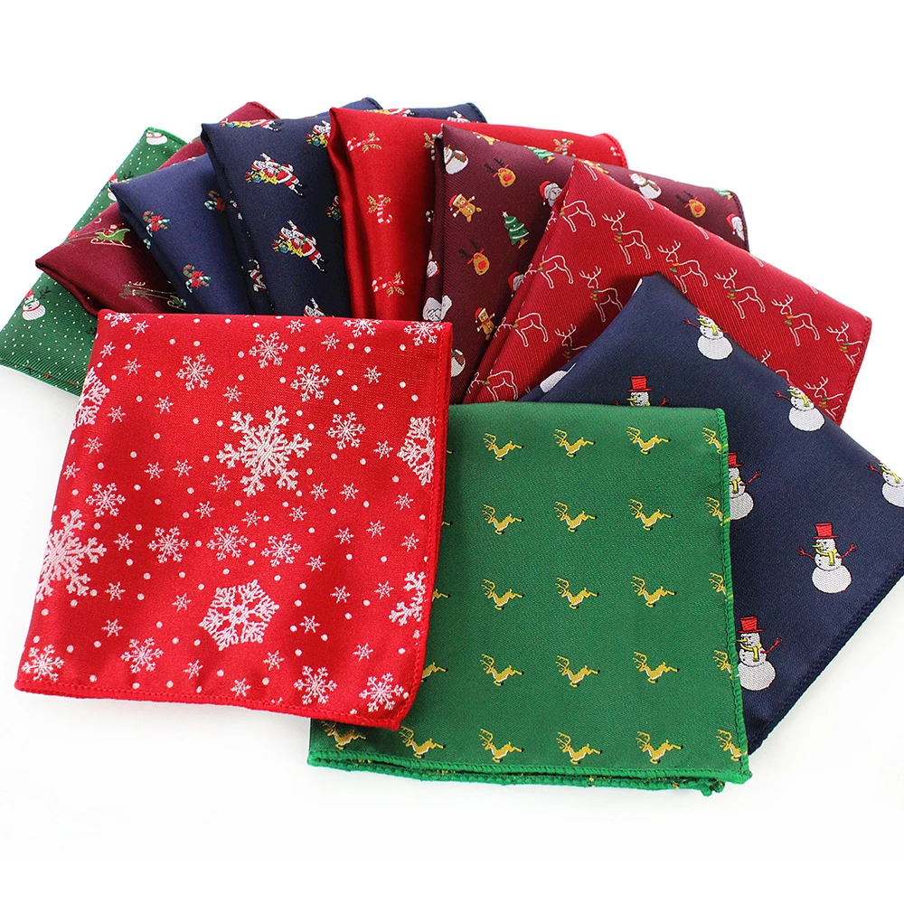 JEMYGINS рождественские карманные мужские платки оригинального дизайна квадратные