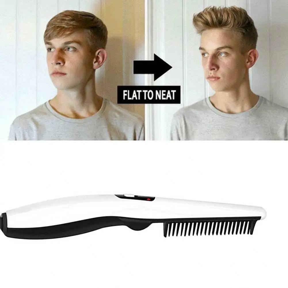 Мужской выпрямитель для бороды расческа выпрямления волос щетка мужчин