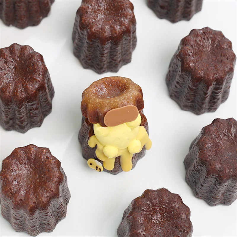 Безопасные формы для торта Canele форма шоколада с 12 отверстиями Стильная Форма
