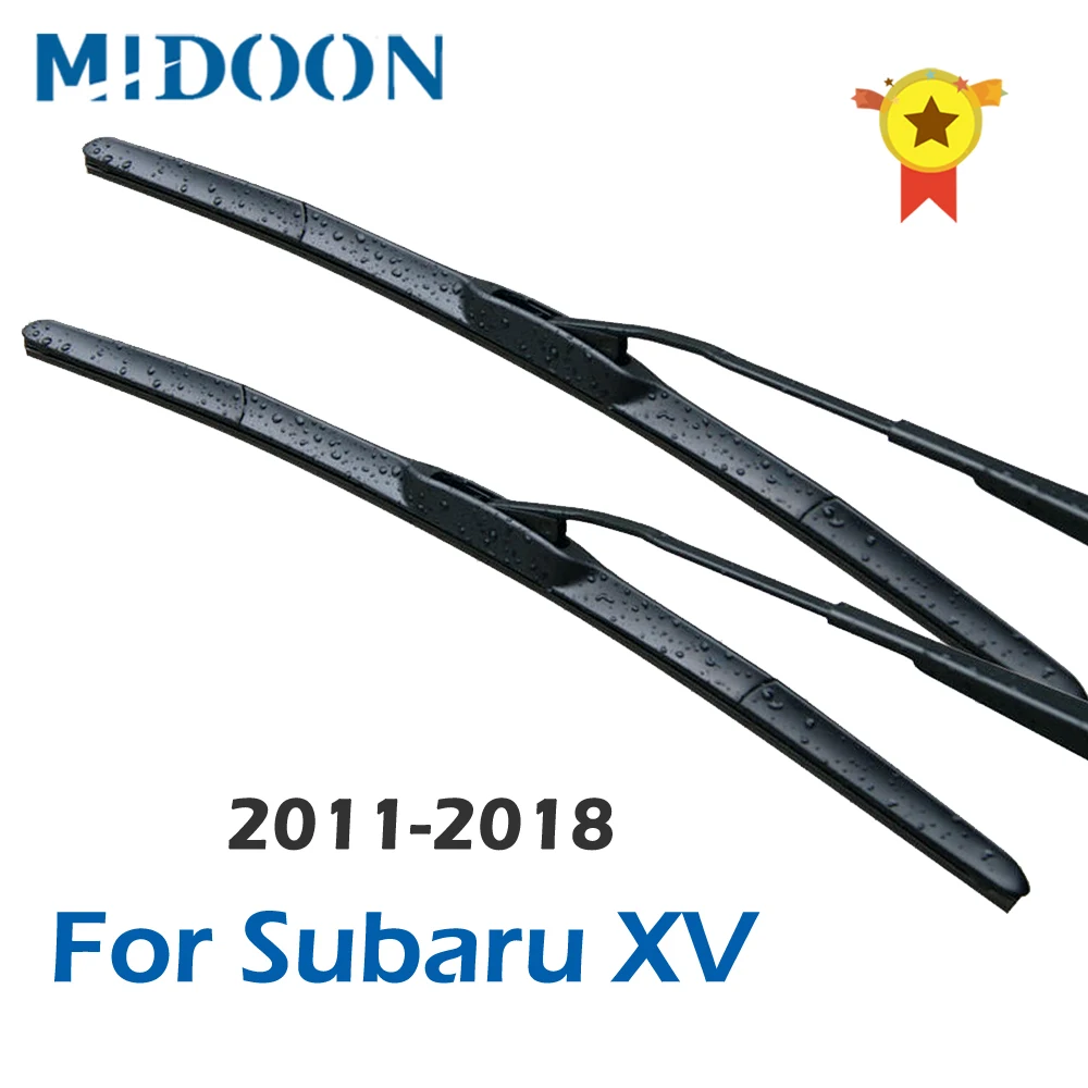 MIDOON гибридные щетки стеклоочистителя для Subaru XV Fit Hook Arms/button arms 2011 2012 2013 2014 2015 2016 2017