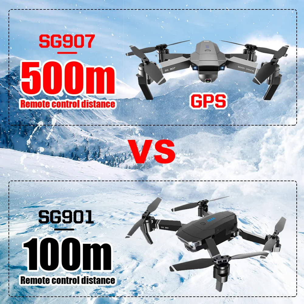 SG907 Дрон GPS 4K HD x50 зум Камера 5G WIFI FPV Профессиональный Квадрокоптер RC вертолет