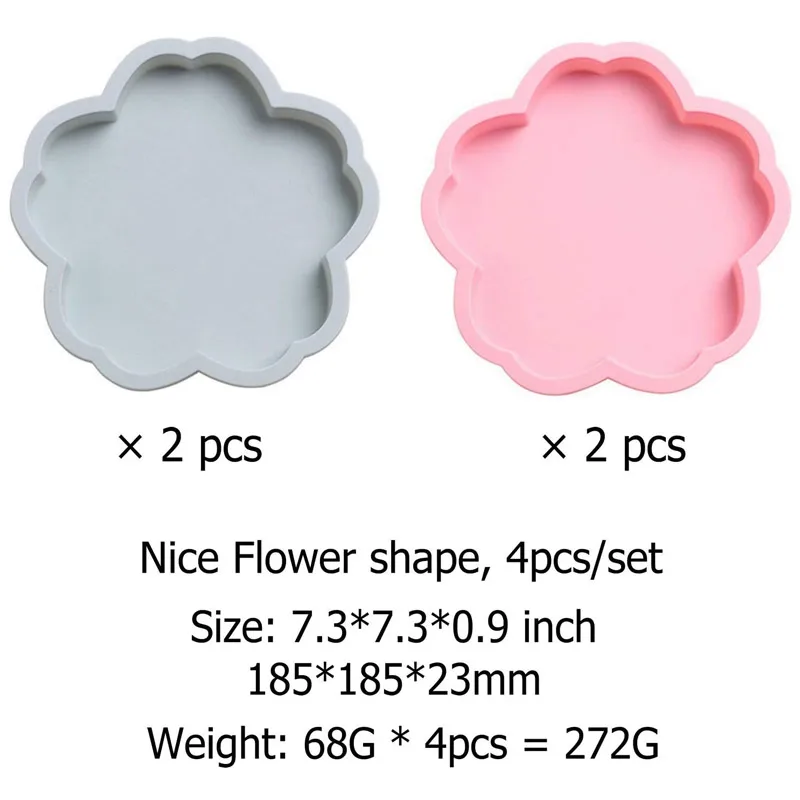 

4pcs Set 6 Inch Layers Cake Pans Silicone Rainbow Cake Baking Molds DIY Desserts Mousse Silicone Molds for Baking Accessories