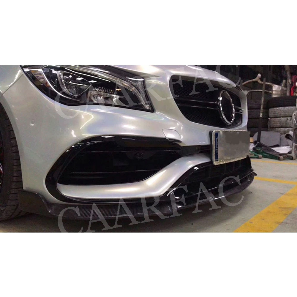 Передний бампер для автомобилей класса CLA спойлер из углеродного волокна Mercedes Benz