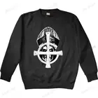 Мужская Осенняя толстовка с капюшоном, черный Свитшот с изображением призрака, британский стиль, тяжелый металл, жесткая рок-группа, папа эмерсит, тонкая стильная толстовка на заказ для мальчиков