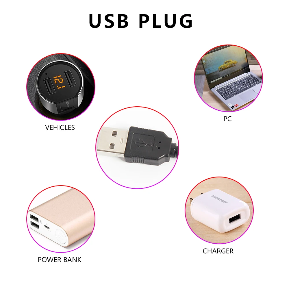 Автомобильный USB Night Light Star Потолочная Крыша Атмосфера Внутреннее освещение