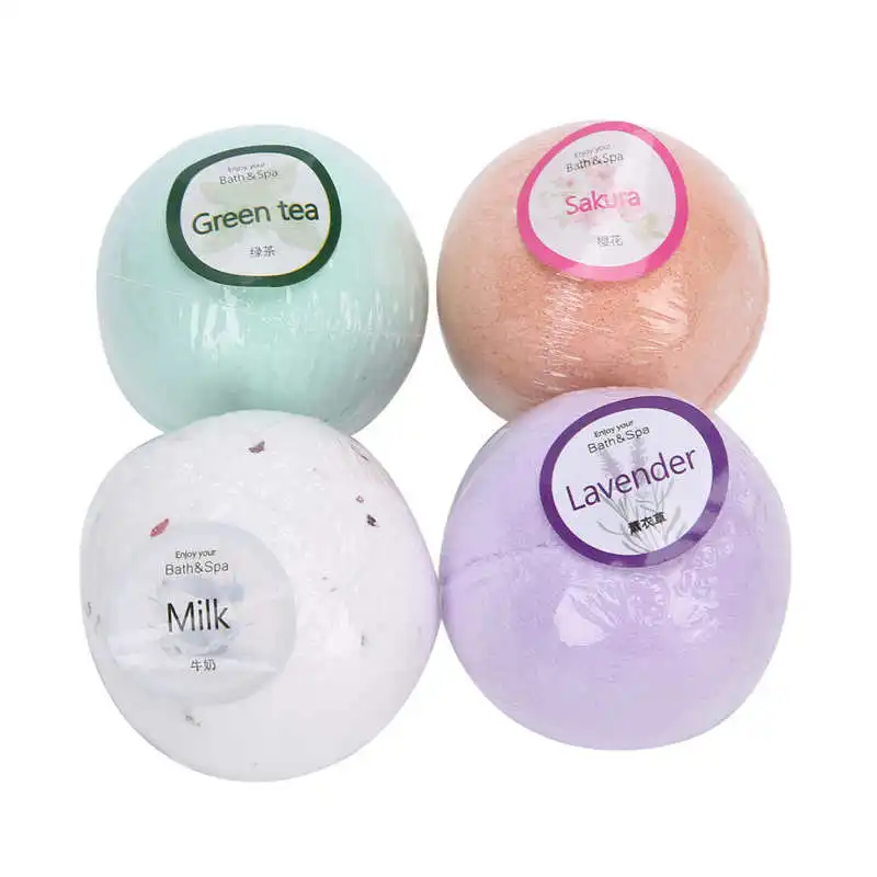 

Refreshing Essential Oil Bath Salt Ball Plant Extract Nourishing Bath Salt Ball Set Gift