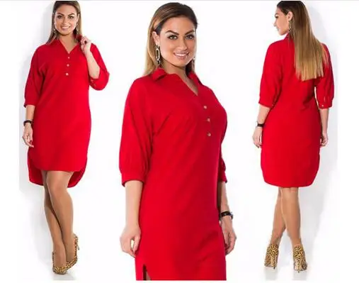 Женская шифоновая блузка рубашка Длинная элегантная 2020 XL-6XL