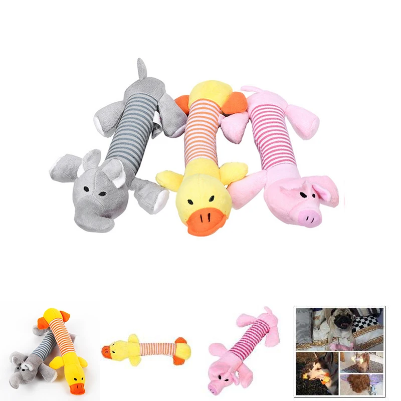 

2020 питомцы, собака, плюшевые игрушки, мягкие полосатые пищалки со звуком, слон/утка/свинка, щенок, пищалка, жевательная игрушка