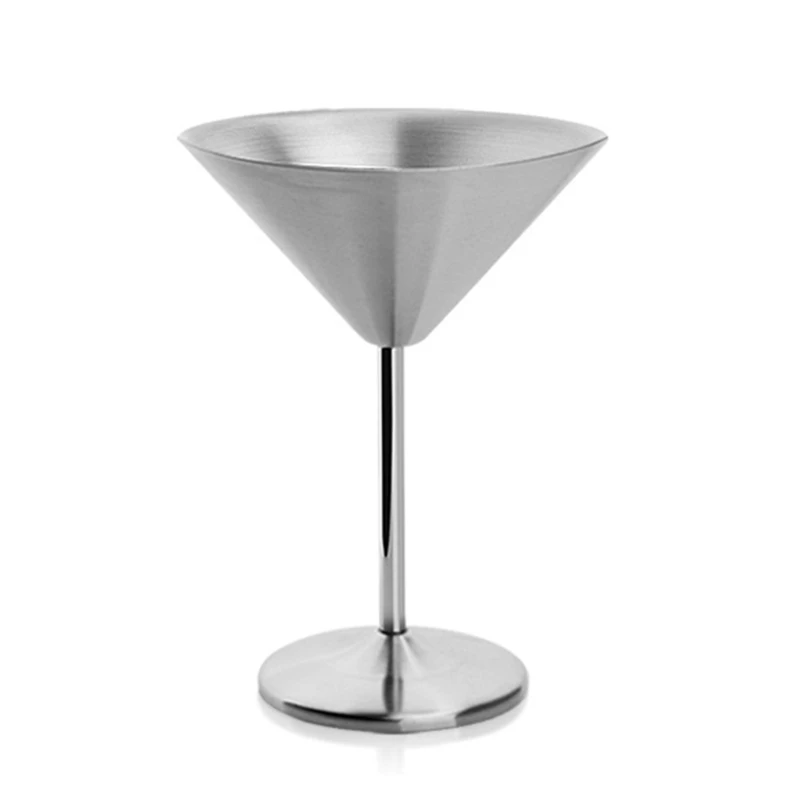  Set of 1 Martini Glasses Stainless Steel Material Beverage Cup V Shape Goblet for Homes Kitchens and Bar Use | Дом и сад