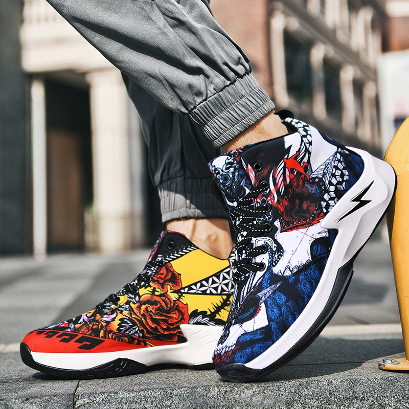 Высококачественная Осенняя новинка Мужская брендовая Баскетбольная обувь стиль