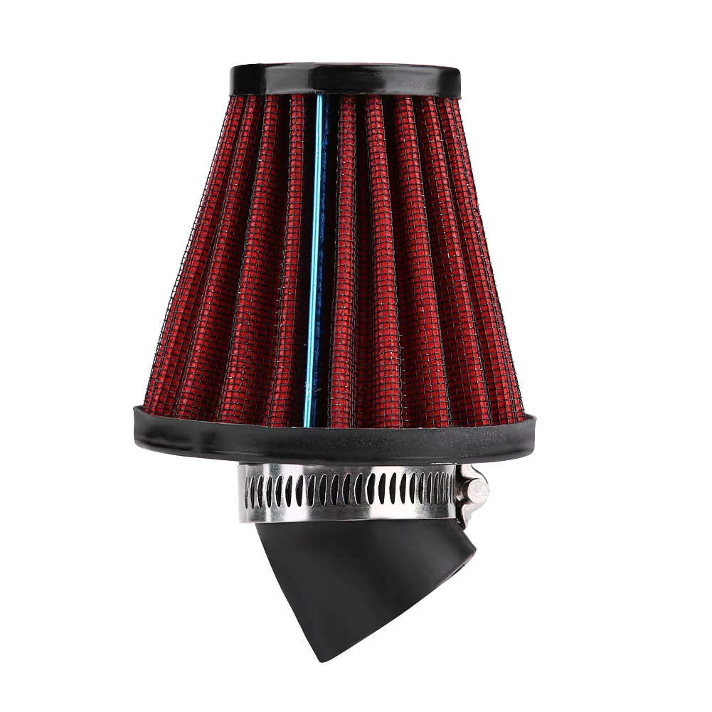 

45 Degree Bend Motorcycle Air Intake Filter Cleaner Universal
