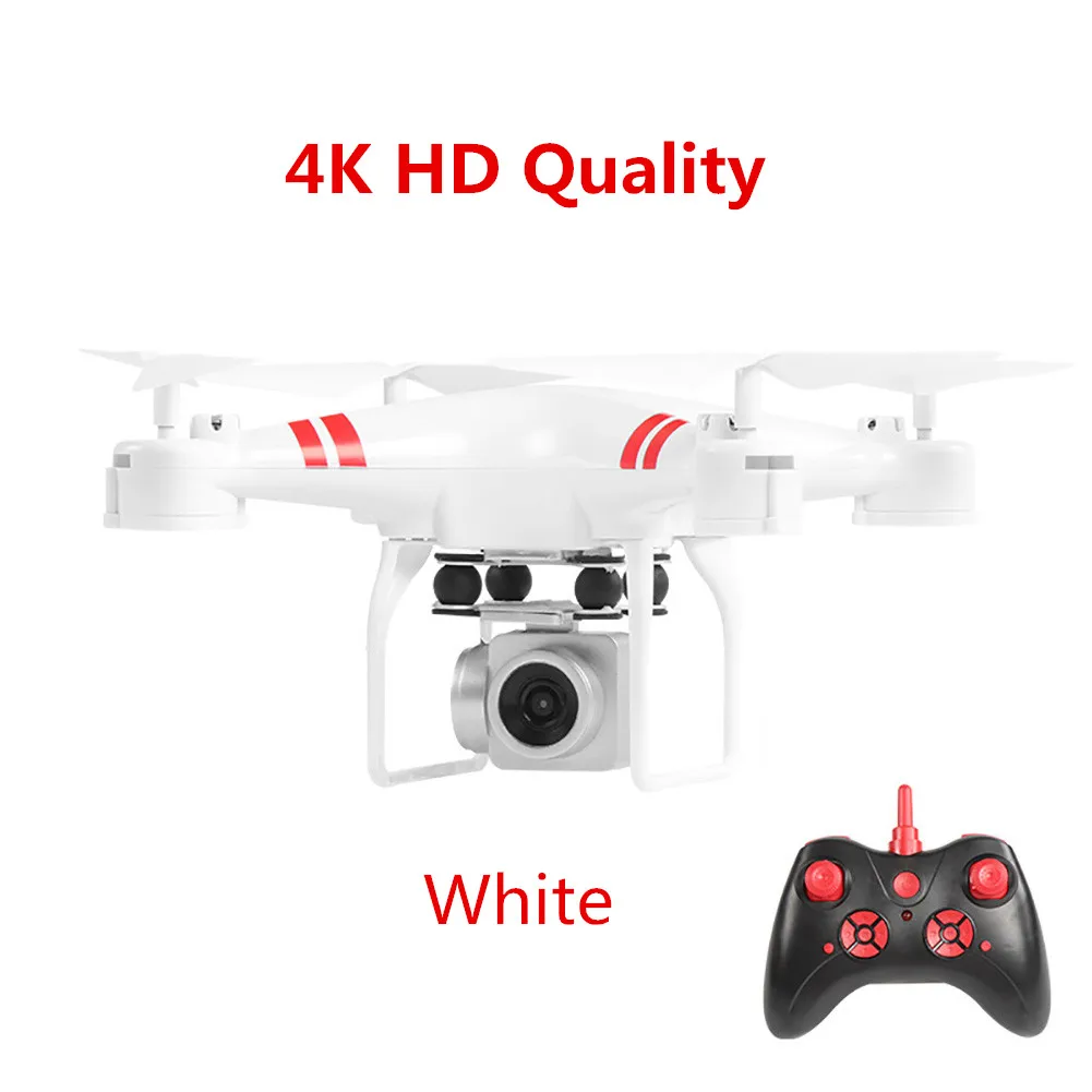 Дрон 4k камера HD Wifi Трансмиссия fpv Дрон с воздушным давлением фиксированная высота четырехосный Самолет rc вертолет Дрон с камерой - Цвет: White 4K