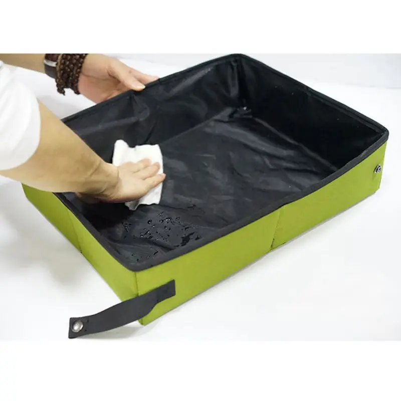 Складная коробка для туалета кошек водостойкая подстилка портативная