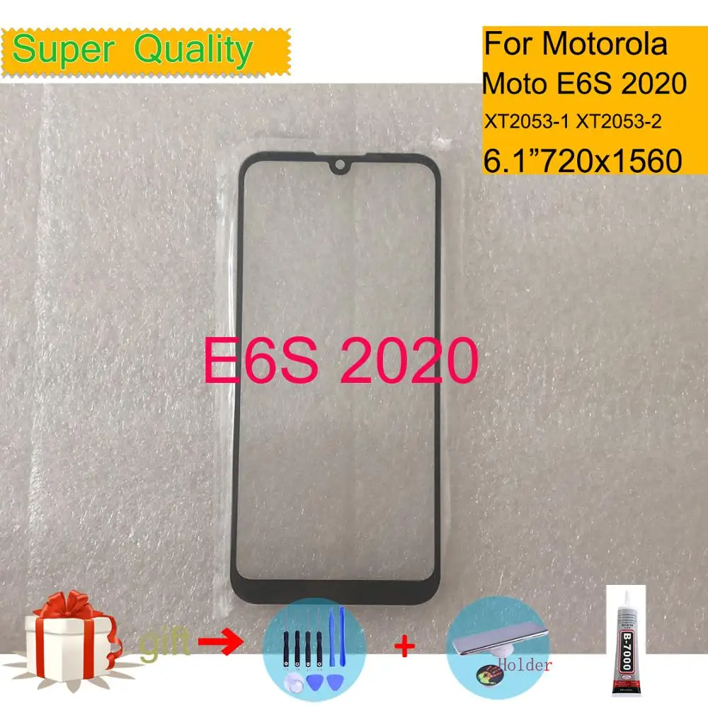 

Replacement For Motorola Moto E6s 2020 XT2053-1 XT2053-2 Touch Screen Front Outer Glass Panel Lens E6i XT2053-5 LCD Front