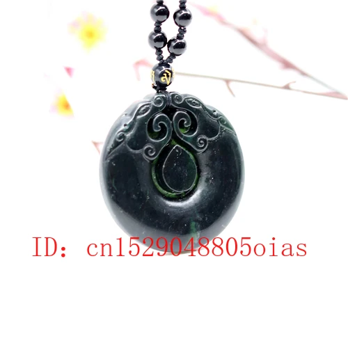 Природный черный зеленый нефрит Дракон из обсина Подвеска бусины ожерелье