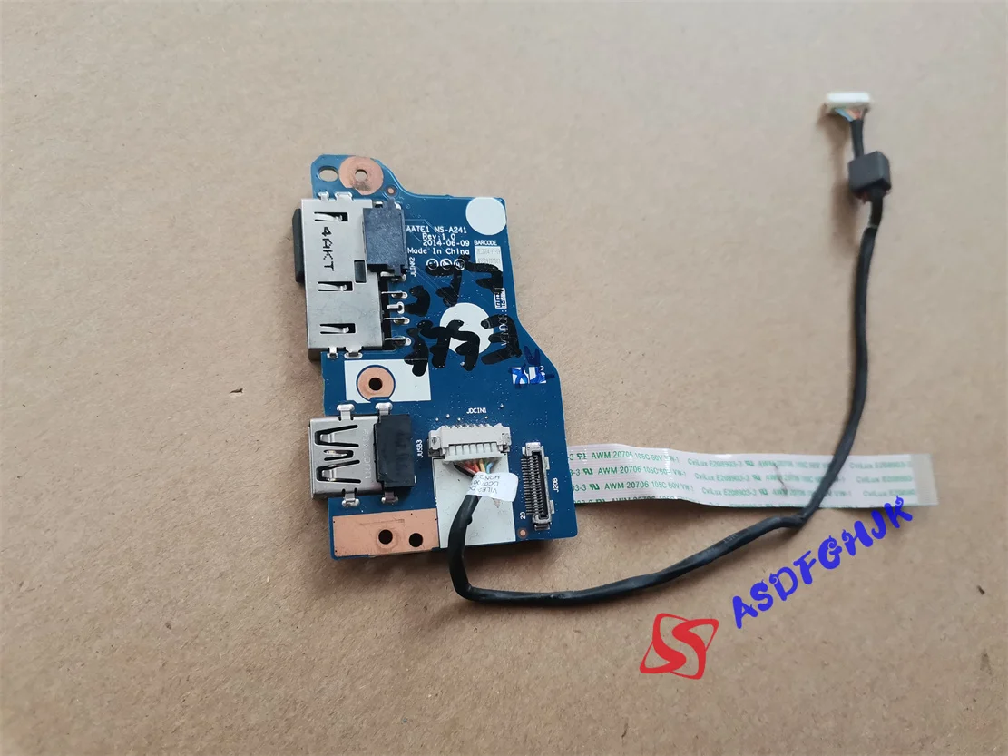 Оригинальный разъем питания постоянного тока USB-плата для Lenovo ThinkPad Edge e555 e550