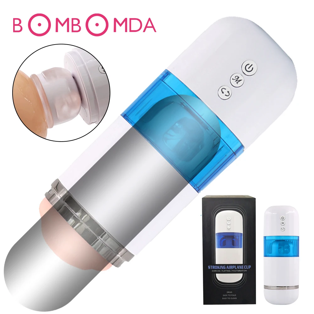 10 режимов вибрации Глубокая глотка вращение мужской мастурбатор чашка минет