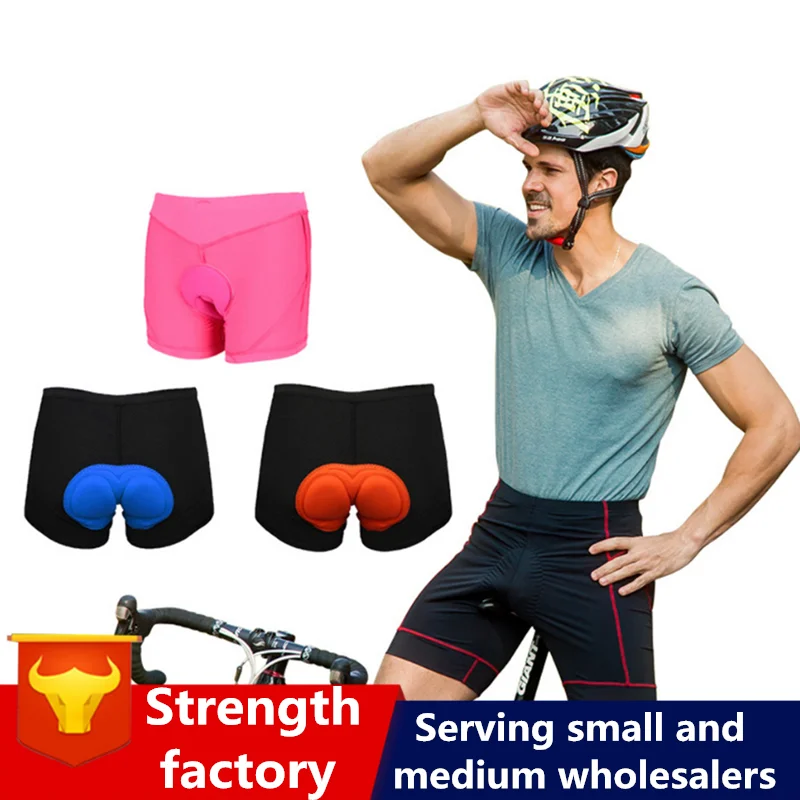 Absorção de Choque Absorção de Umidade Bicicleta de Corrida Ciclismo Roupa Interior Respirável Secagem Rápida Silicone Esponja Shorts