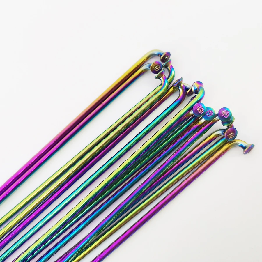 Велосипедные круглые спицы Champion 2 0 J-образные изогнутые/прямые Разноцветные