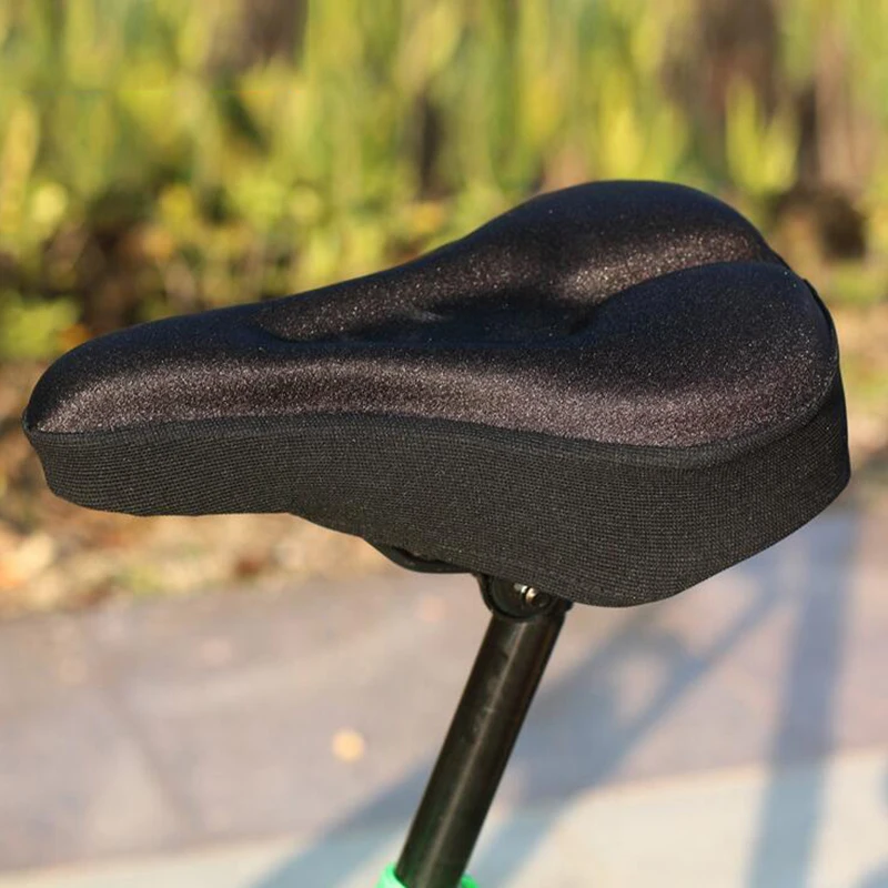 

Aubtec Silicone Gel Thick Soft Bicycle Bike Cycling Saddle Seat Cover Cushion Pad HOT Bicycle Saddle