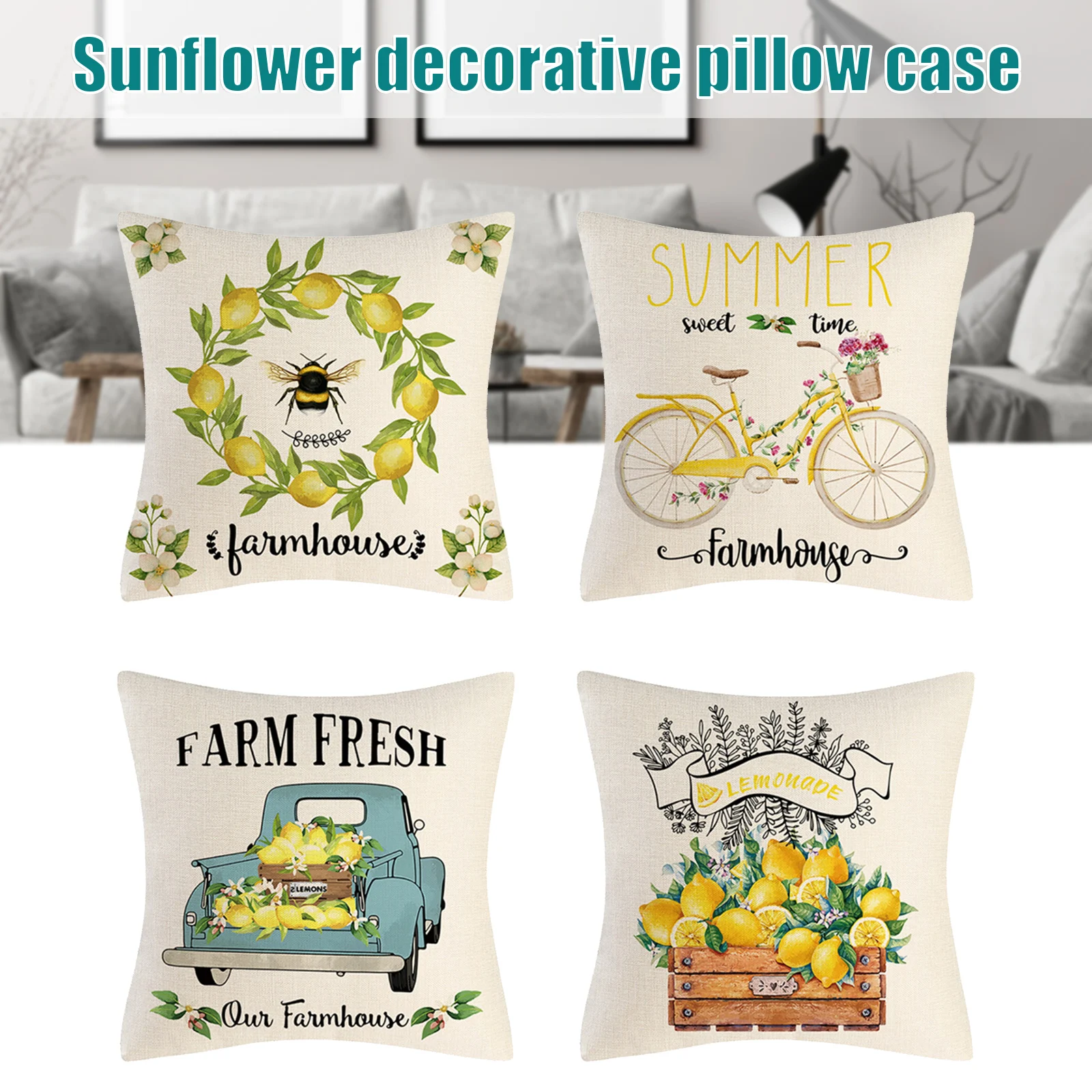 

Домашний декор весеннего сезона цветок чехол для подушки украшение для дивана, постельного белья, дивана INTE99