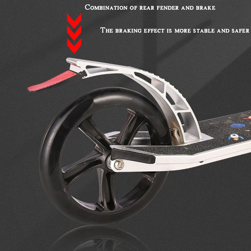 Самокат детский складной большой колесный Молодежный | Спорт и развлечения