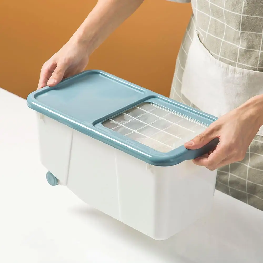 Пластиковый герметичный влагостойкий ящик для хранения Кухонный Контейнер