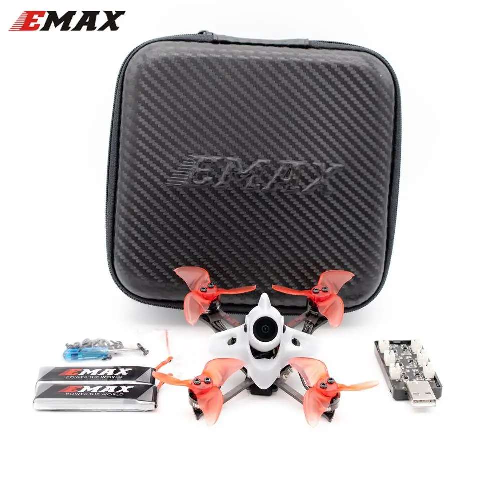 

Гоночный Дрон Emax Tinyhawk II Race BNF FPV F4 5A 7500KV RunCam Nano2 700TVL 37CH 25/100/200 мВт VTX 2S с подарком FPV