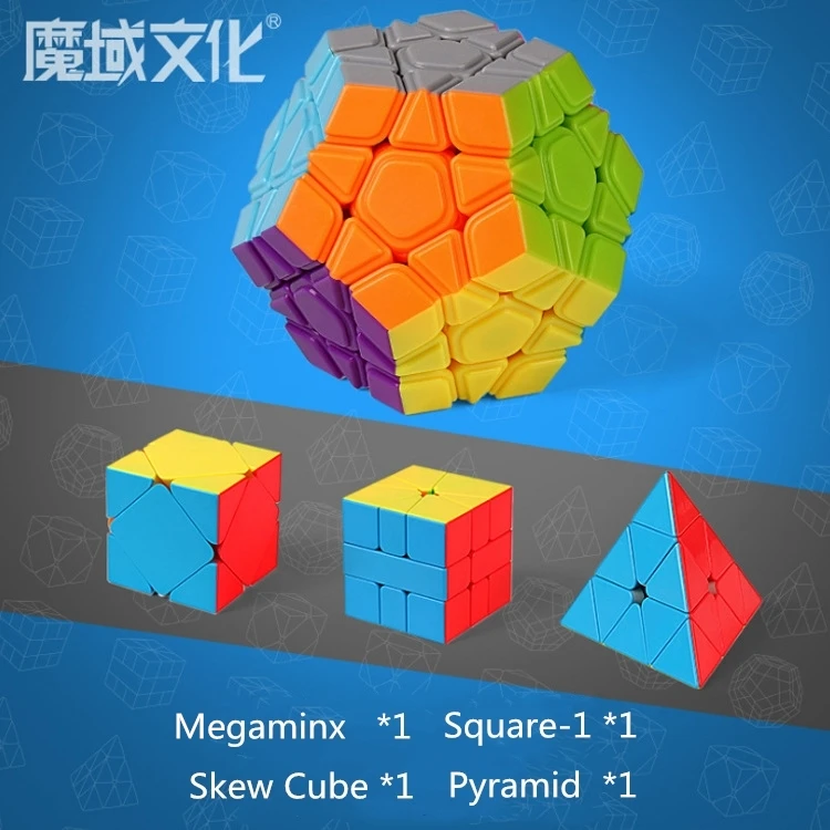 Moyu кубик рубика подарочный набор 4 шт. Cubing WCA официальный конкурс megaminx Пирамида Skew