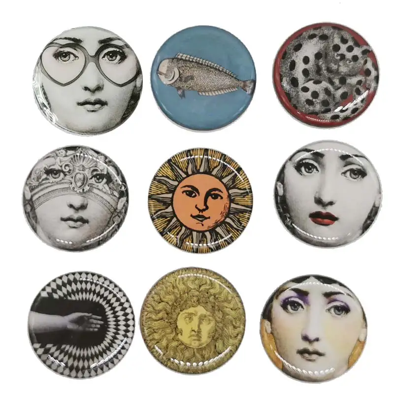 9 шт./компл. Fornasetti декоративный магнит на холодильник сувенир Aimant Imanes де Nevera домашний декор Juguetes Украина, Нью-Йорк - Цвет: 6