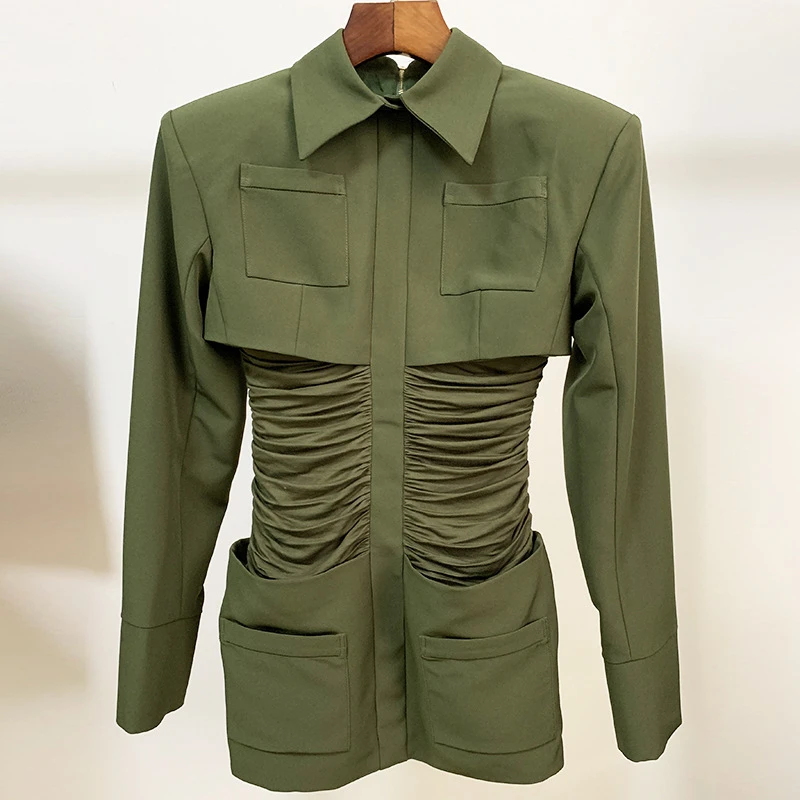 Новинка Весна 2020 стильное плотное облегающее зеленое женское платье на плечах